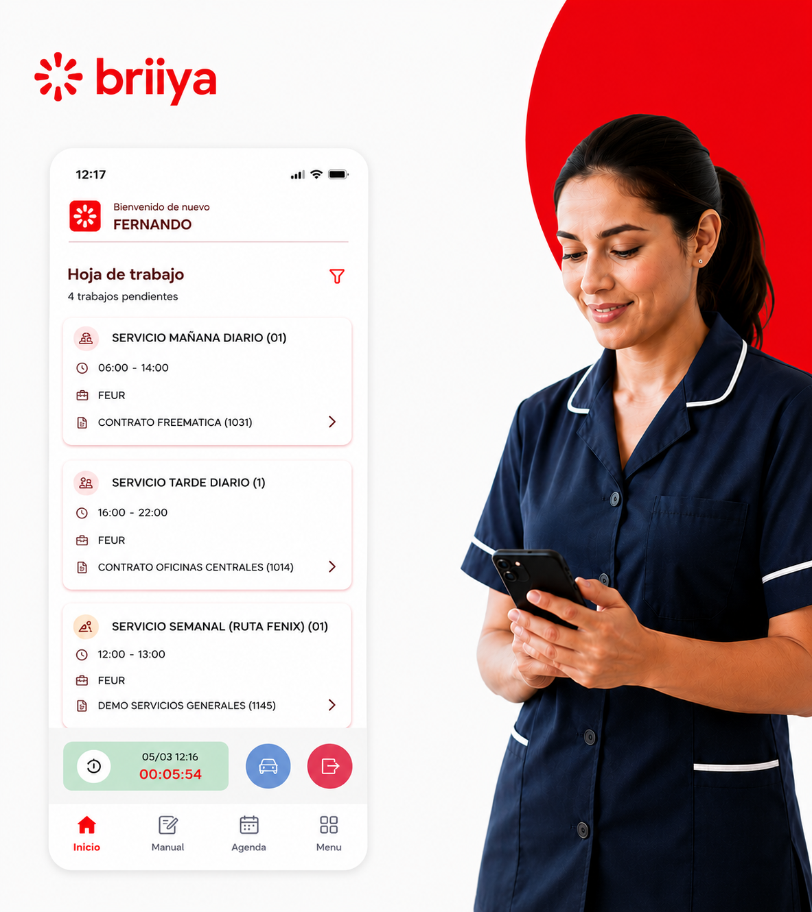 Así es como Briiya mejora la gestión de tu empresa de limpieza