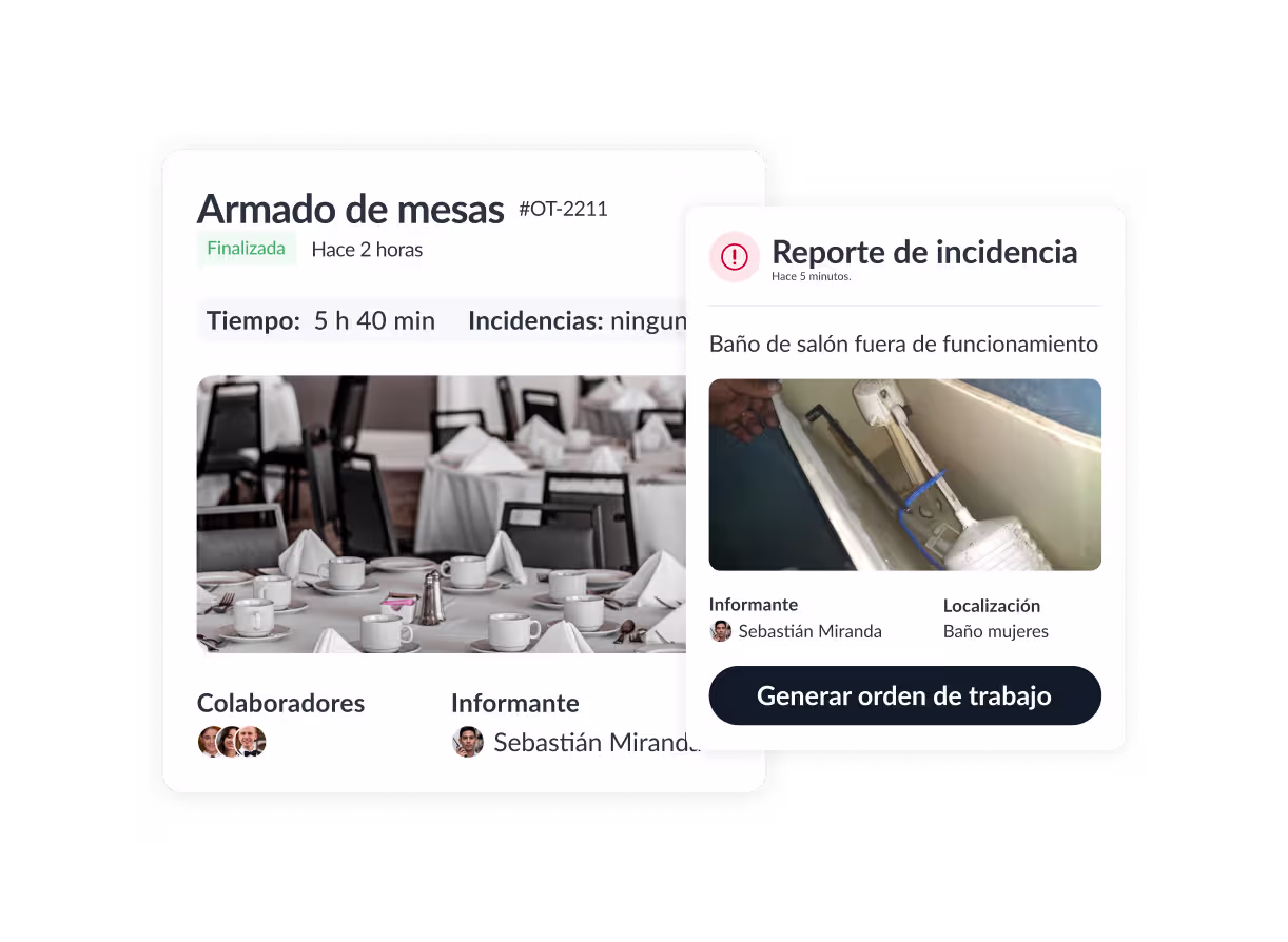 Partes digitales con evidencias